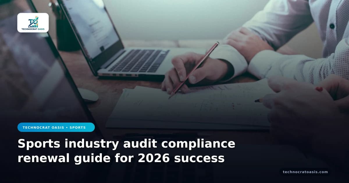 Sports industry audit compliance renewal guide for 2026 success