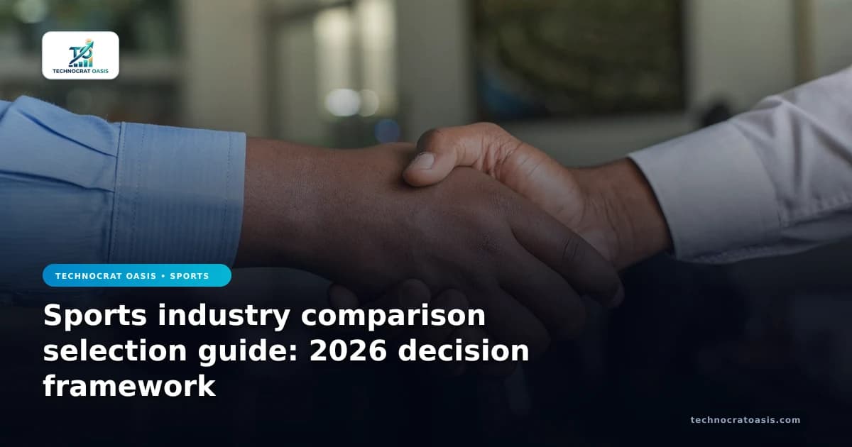 Sports industry comparison selection guide: 2026 decision framework