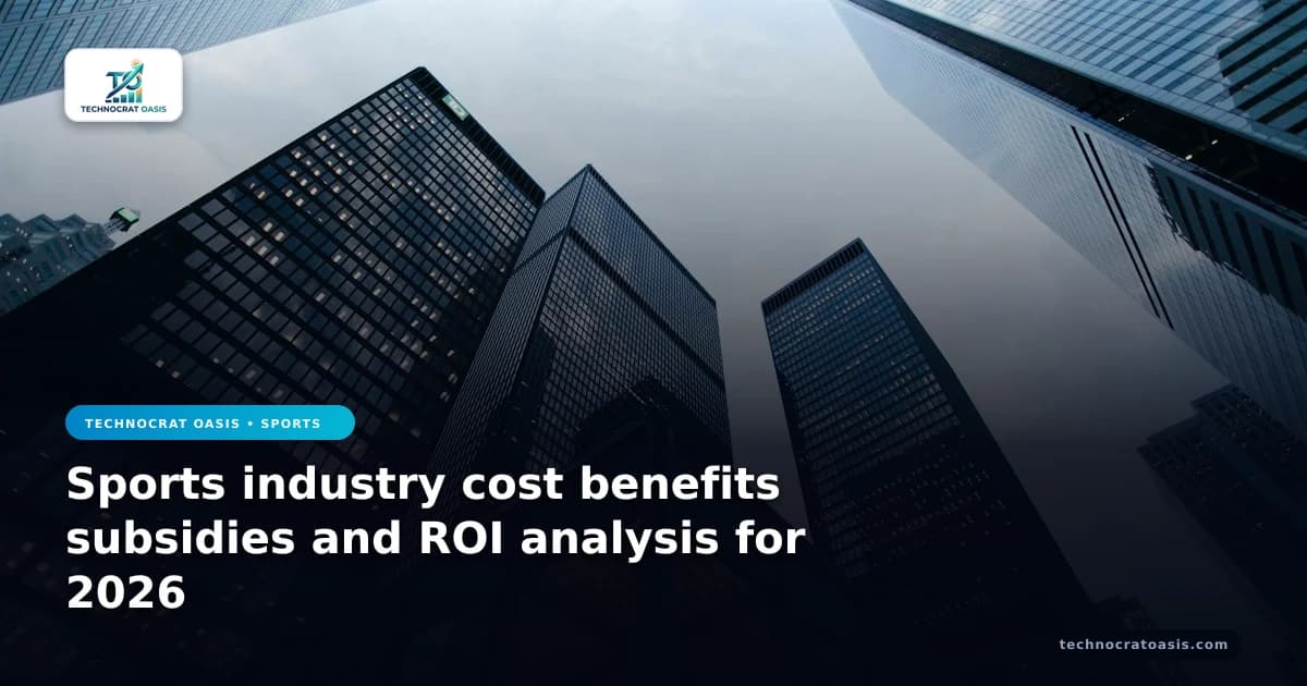 Sports industry cost benefits subsidies and ROI analysis for 2026