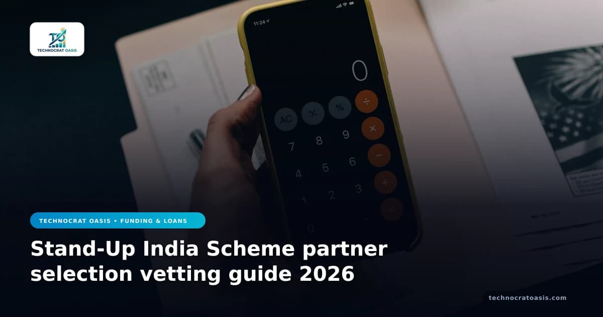 Stand-Up India Scheme partner selection vetting guide 2026