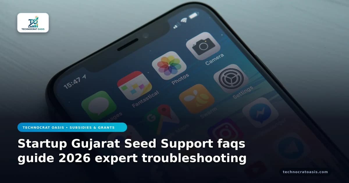 Startup Gujarat Seed Support faqs guide 2026 expert troubleshooting