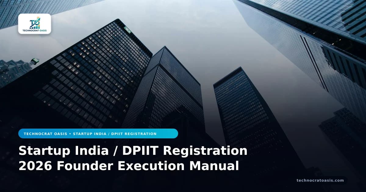 Startup India / DPIIT Registration 2026 Founder Execution Manual