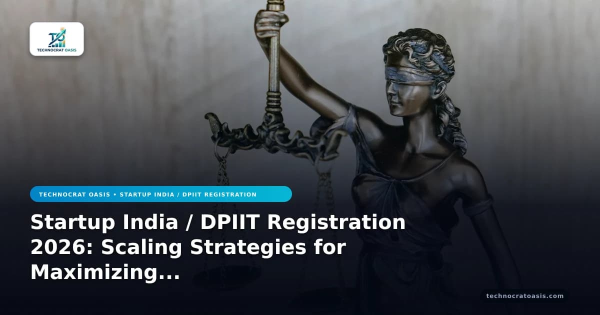 Startup India / DPIIT Registration 2026: Scaling Strategies for Maximizing Business Value & Operational Efficiency
