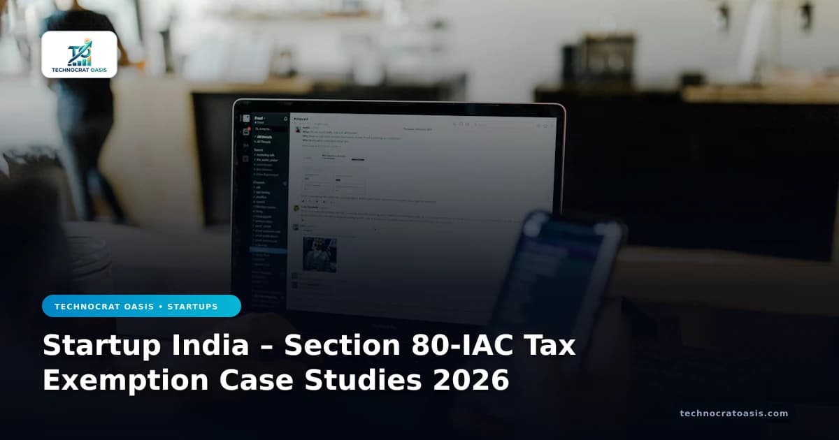 Startup India – Section 80-IAC Tax Exemption Case Studies 2026