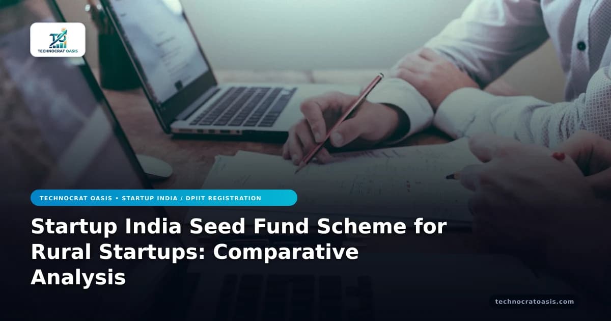 Startup India Seed Fund Scheme for Rural Startups: Comparative Analysis