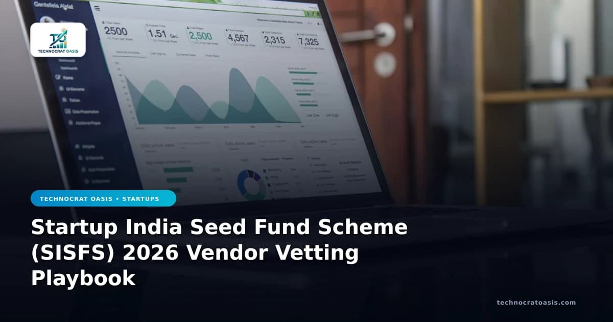 Startup India Seed Fund Scheme (SISFS) 2026 Vendor Vetting Playbook