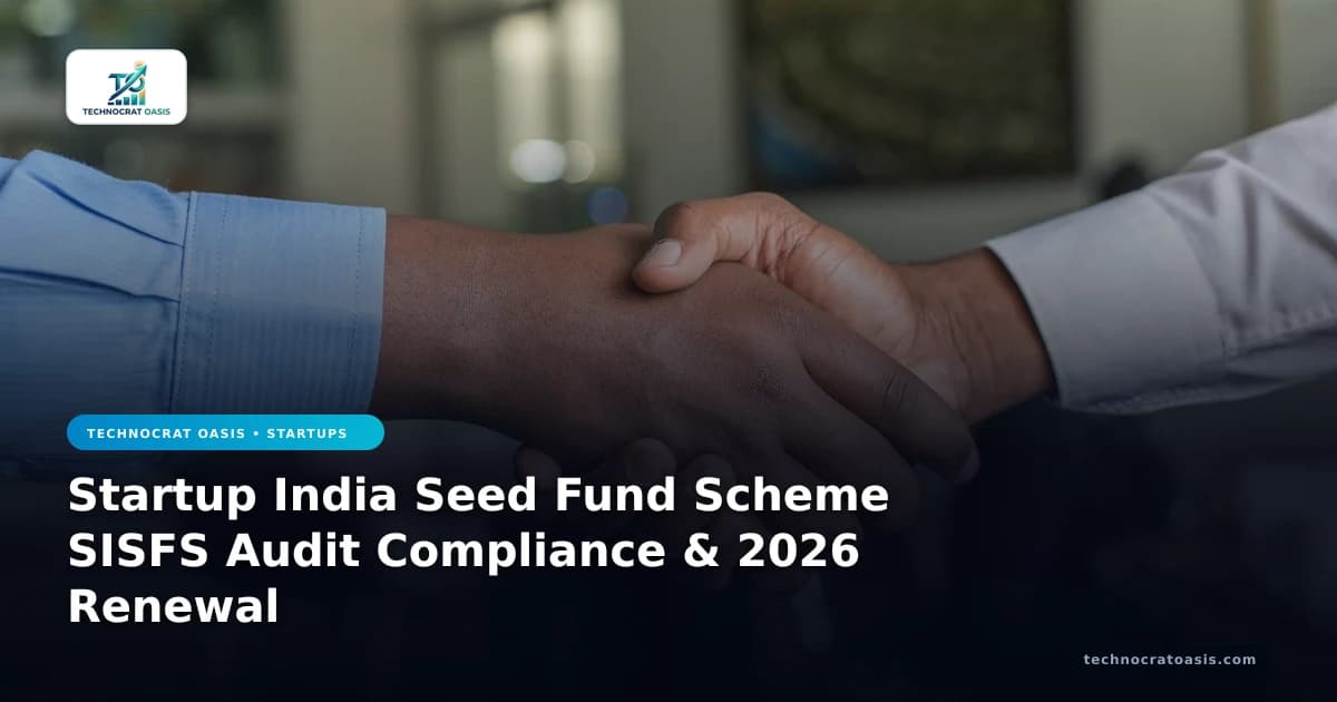 Startup India Seed Fund Scheme SISFS Audit Compliance & 2026 Renewal