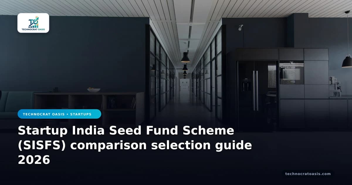 Startup India Seed Fund Scheme (SISFS) comparison selection guide 2026