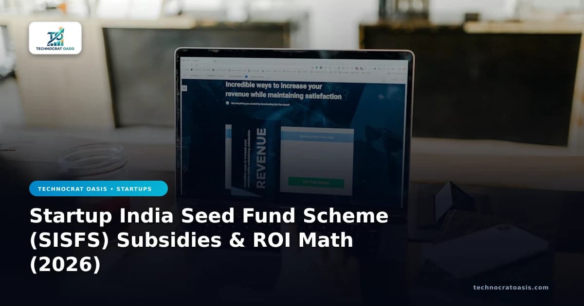 Startup India Seed Fund Scheme (SISFS) Subsidies & ROI Math (2026)