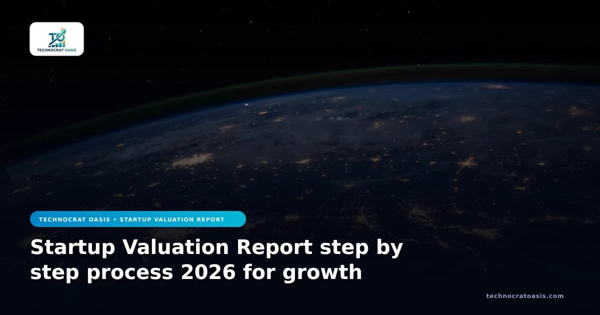 Startup Valuation Report step by step process 2026 for growth