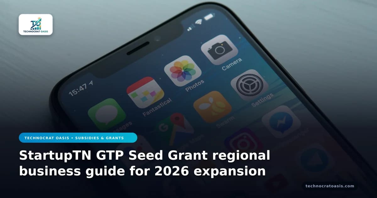 StartupTN GTP Seed Grant regional business guide for 2026 expansion