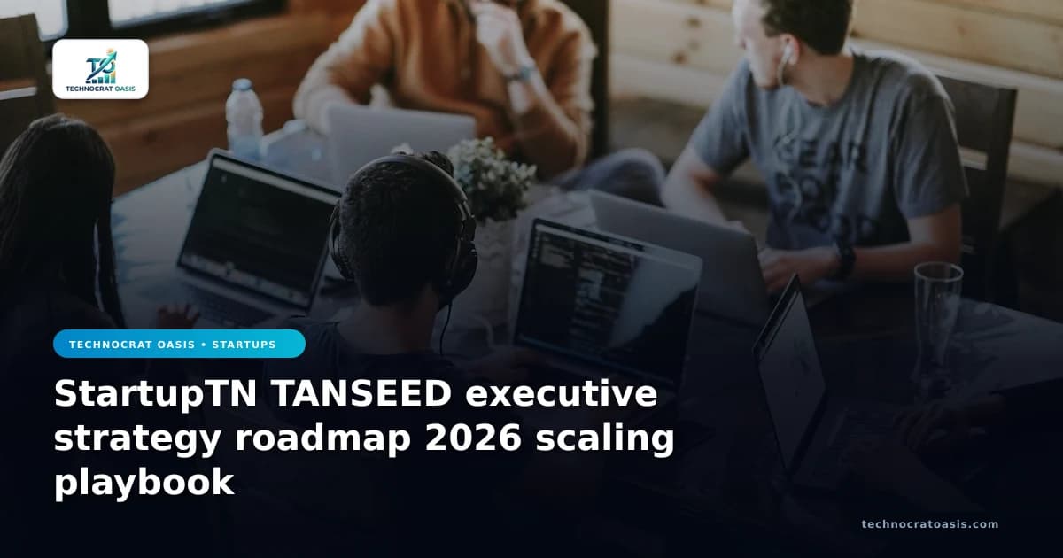 StartupTN TANSEED executive strategy roadmap 2026 scaling playbook
