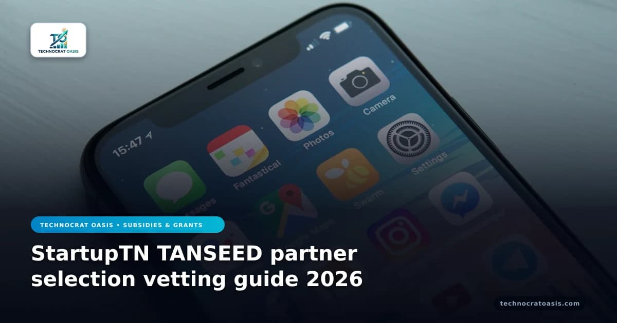 StartupTN TANSEED partner selection vetting guide 2026