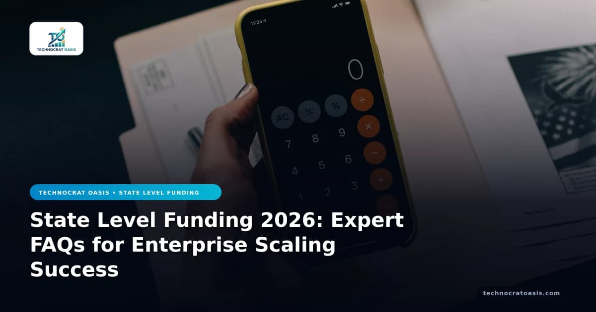 State Level Funding 2026: Expert FAQs for Enterprise Scaling Success