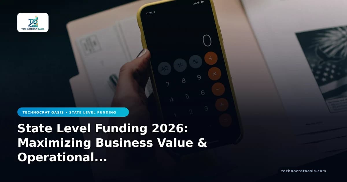 State Level Funding 2026: Maximizing Business Value & Operational Efficiency