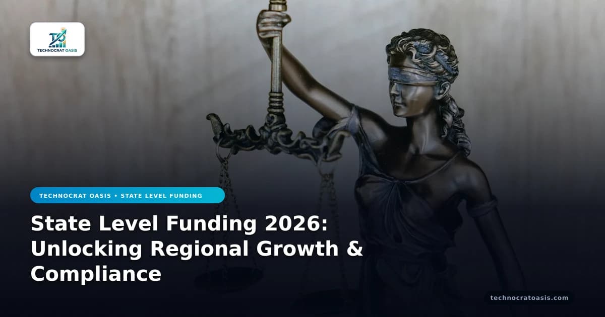 State Level Funding 2026: Unlocking Regional Growth & Compliance