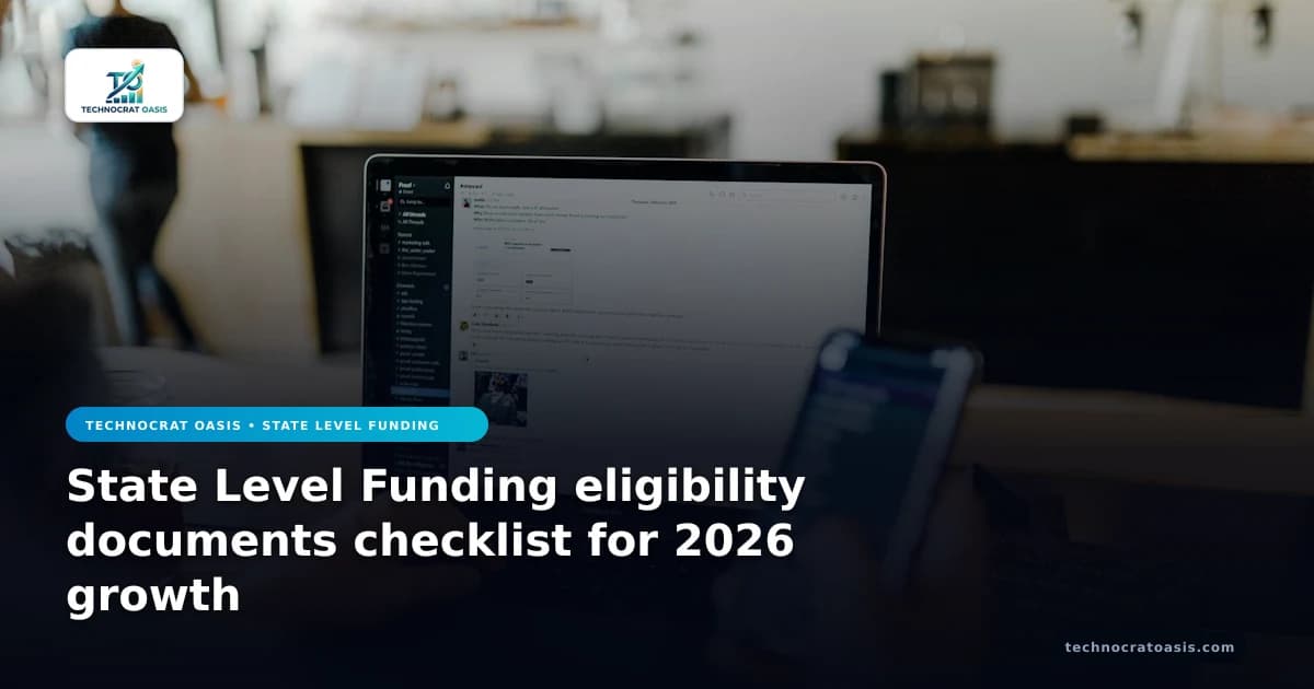 State Level Funding eligibility documents checklist for 2026 growth