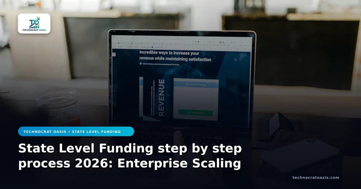 State Level Funding step by step process 2026: Enterprise Scaling