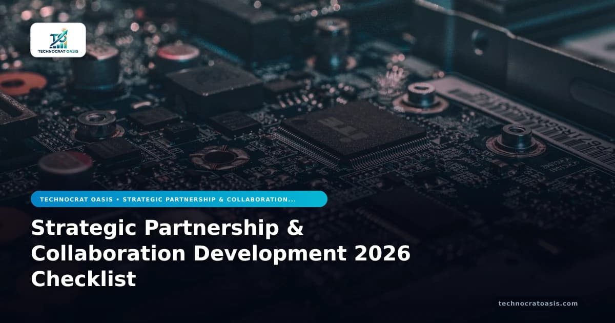 Strategic Partnership & Collaboration Development 2026 Checklist