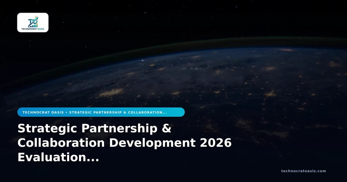 Strategic Partnership & Collaboration Development 2026 Evaluation Framework