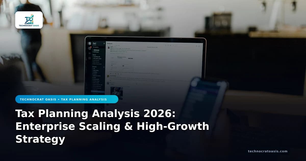 Tax Planning Analysis 2026: Enterprise Scaling & High-Growth Strategy