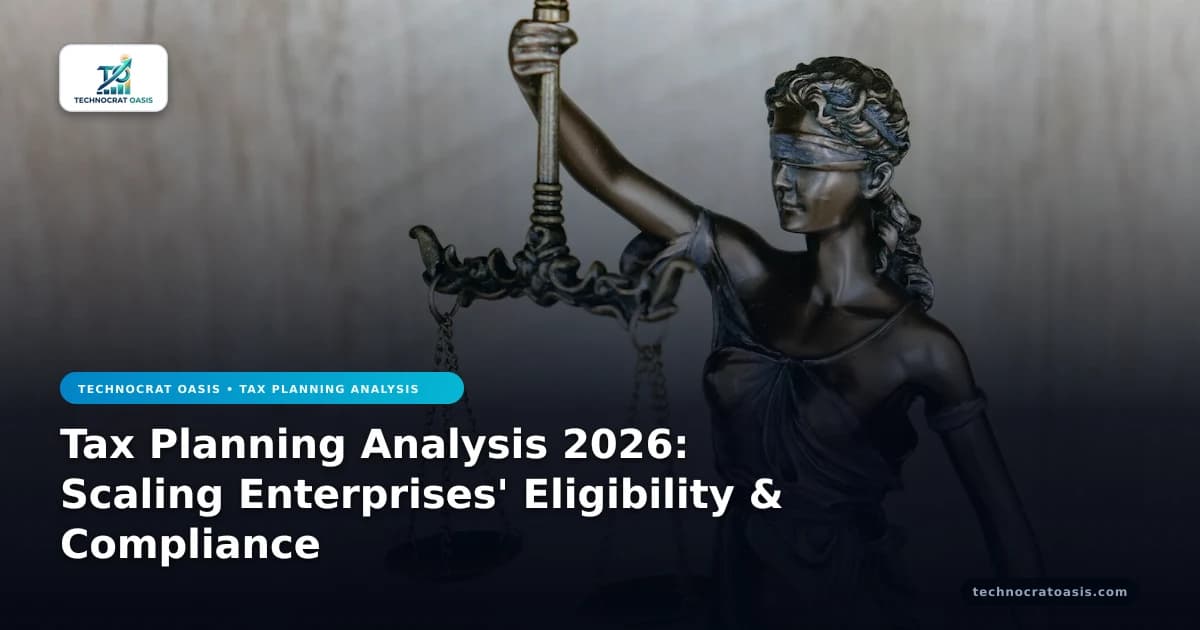 Tax Planning Analysis 2026: Scaling Enterprises' Eligibility & Compliance