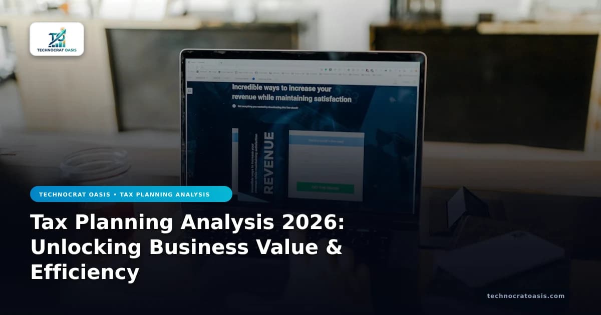 Tax Planning Analysis 2026: Unlocking Business Value & Efficiency