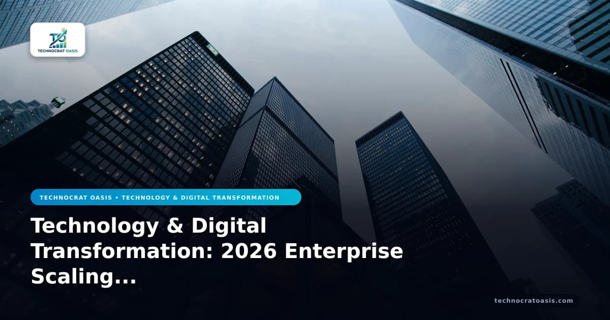 Technology & Digital Transformation: 2026 Enterprise Scaling Playbook