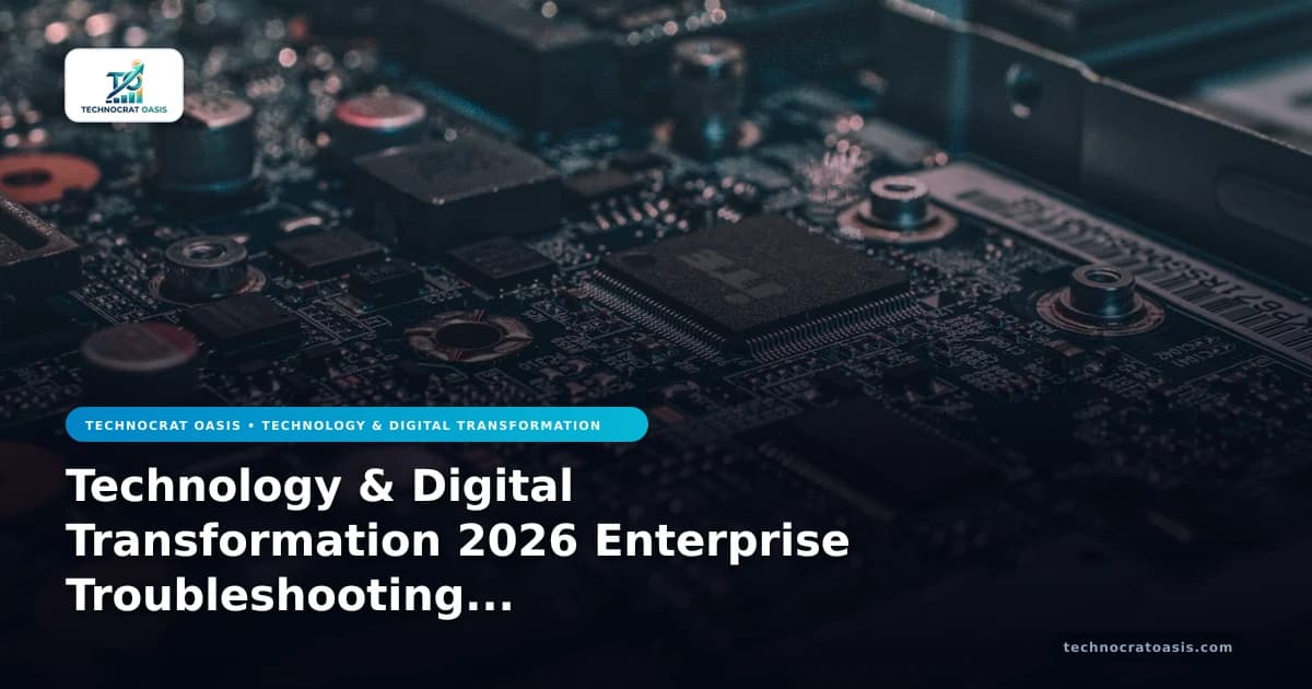 Technology & Digital Transformation 2026 Enterprise Troubleshooting FAQ