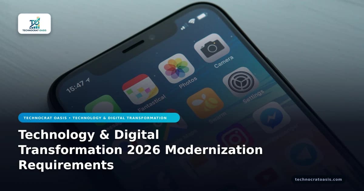 Technology & Digital Transformation 2026 Modernization Requirements