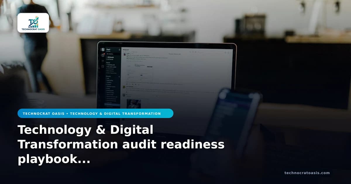 Technology & Digital Transformation audit readiness playbook 2026