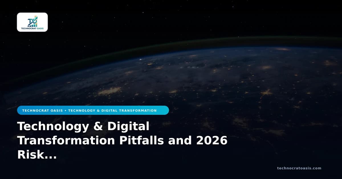 Technology & Digital Transformation Pitfalls and 2026 Risk Prevention