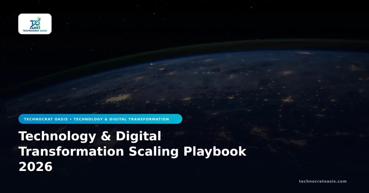 Technology & Digital Transformation Scaling Playbook 2026