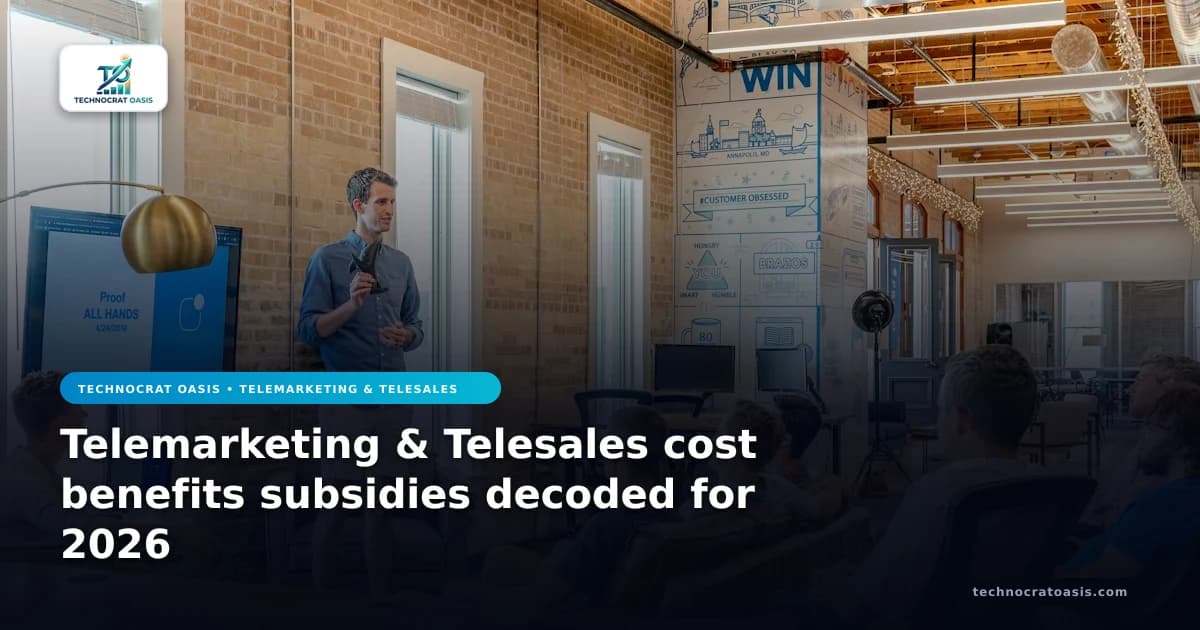 Telemarketing & Telesales cost benefits subsidies decoded for 2026