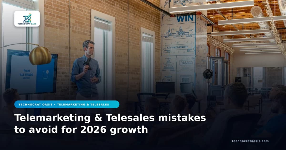 Telemarketing & Telesales mistakes to avoid for 2026 growth
