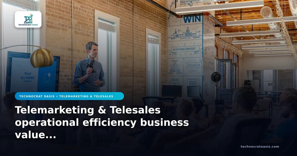 Telemarketing & Telesales operational efficiency business value in 2026