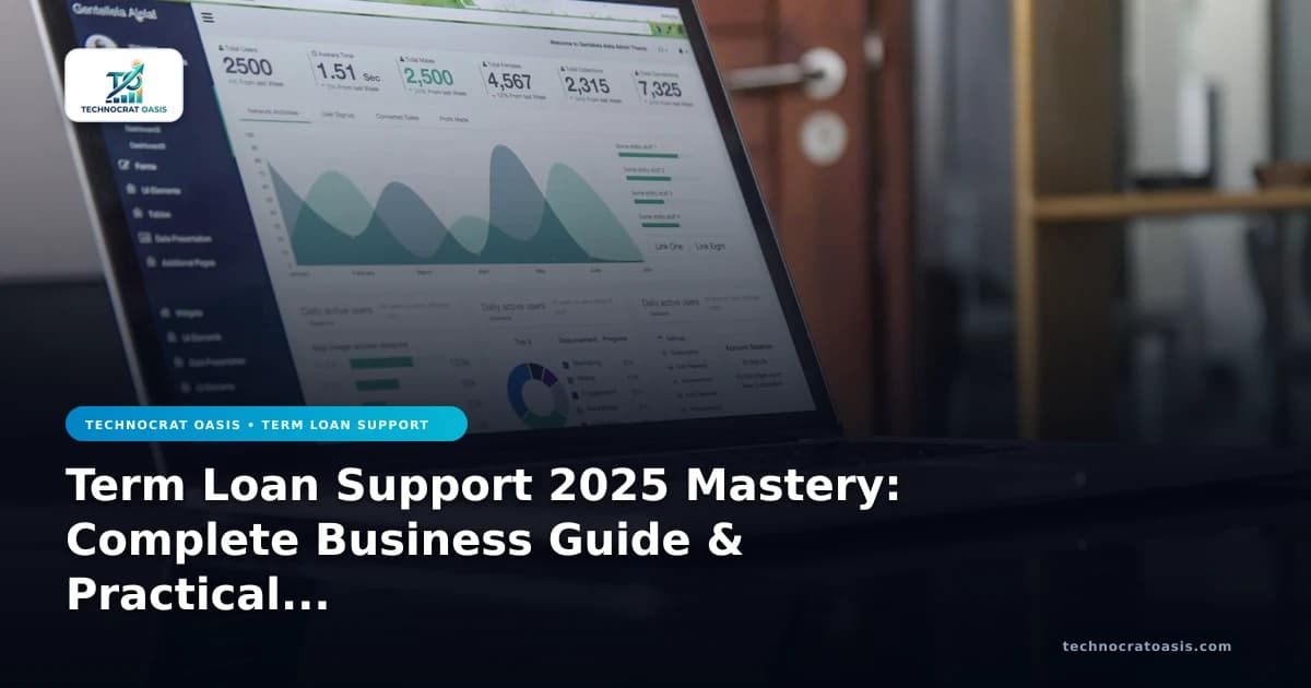 Term Loan Support 2025 Mastery: Complete Business Guide & Practical Roadmap (2026)