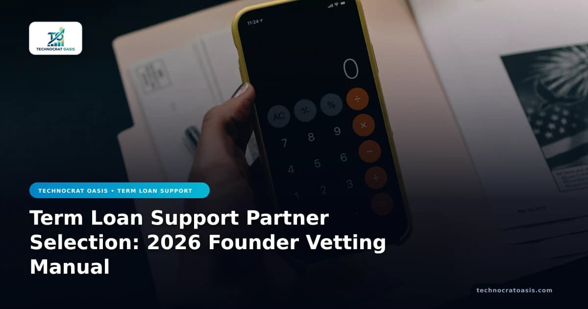 Term Loan Support Partner Selection: 2026 Founder Vetting Manual