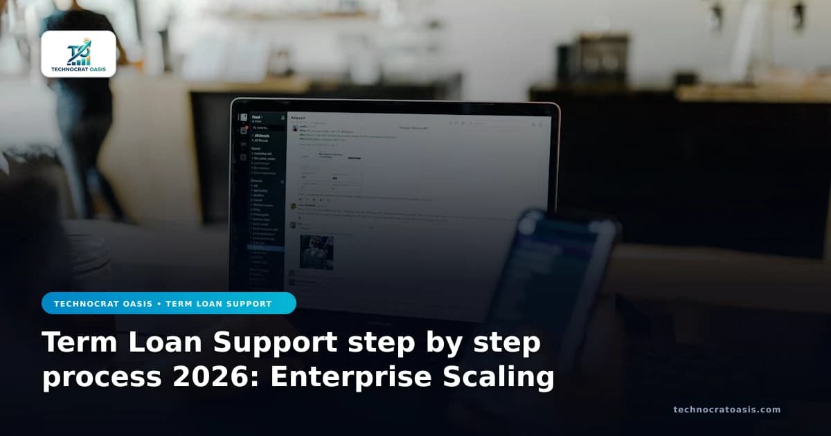 Term Loan Support step by step process 2026: Enterprise Scaling