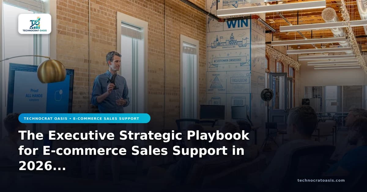 The Executive Strategic Playbook for E-commerce Sales Support in 2026 (Vol. 3)