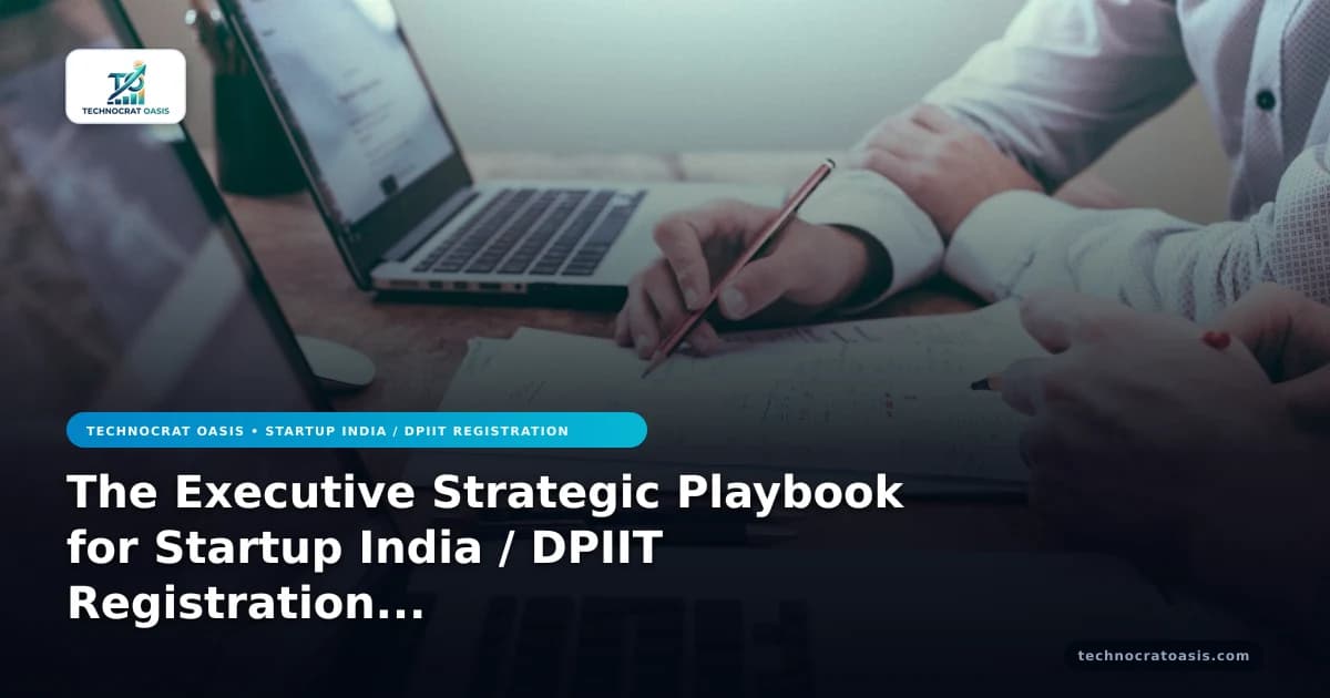 The Executive Strategic Playbook for Startup India / DPIIT Registration in 2026 (Vol. 4)