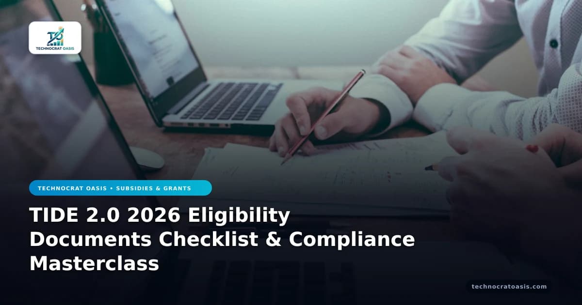 TIDE 2.0 2026 Eligibility Documents Checklist & Compliance Masterclass