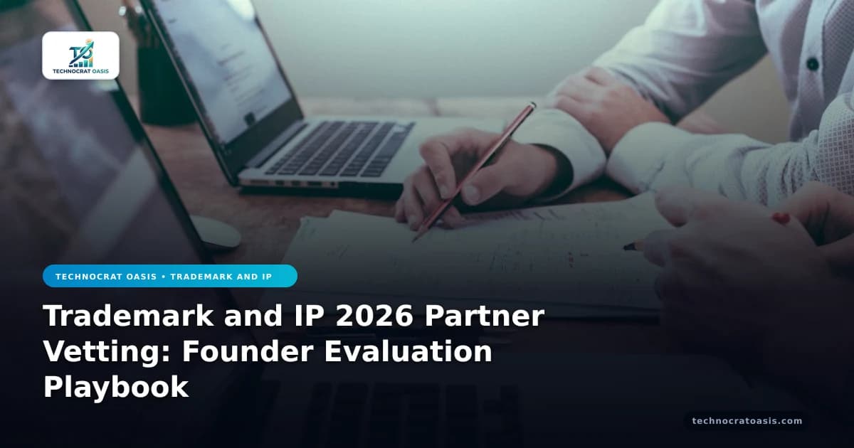 Trademark and IP 2026 Partner Vetting: Founder Evaluation Playbook