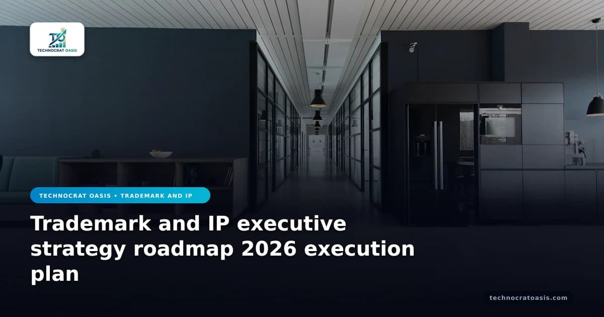 Trademark and IP executive strategy roadmap 2026 execution plan