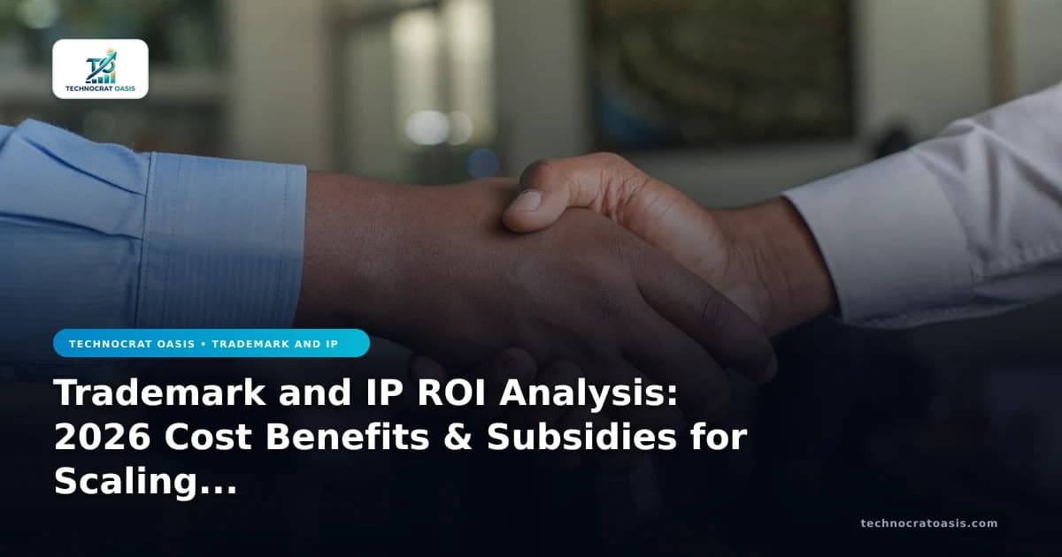 Trademark and IP ROI Analysis: 2026 Cost Benefits & Subsidies for Scaling Enterprises