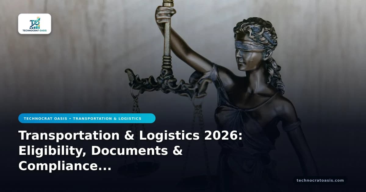 Transportation & Logistics 2026: Eligibility, Documents & Compliance Checklist