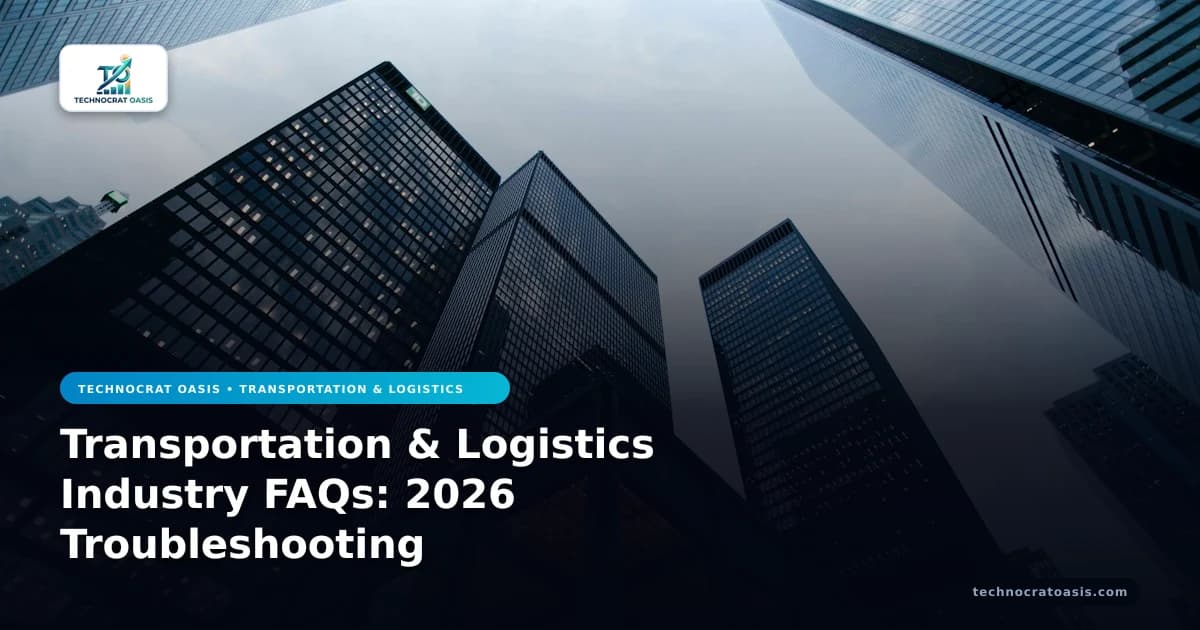 Transportation & Logistics Industry FAQs: 2026 Troubleshooting