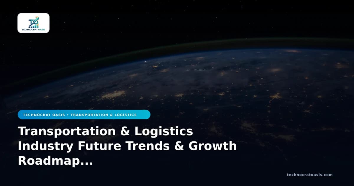 Transportation & Logistics Industry Future Trends & Growth Roadmap 2026