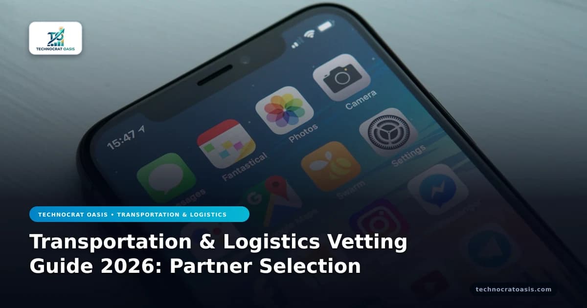 Transportation & Logistics Vetting Guide 2026: Partner Selection