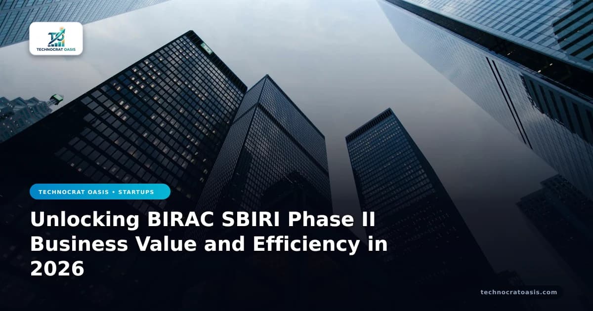 Unlocking BIRAC SBIRI Phase II Business Value and Efficiency in 2026